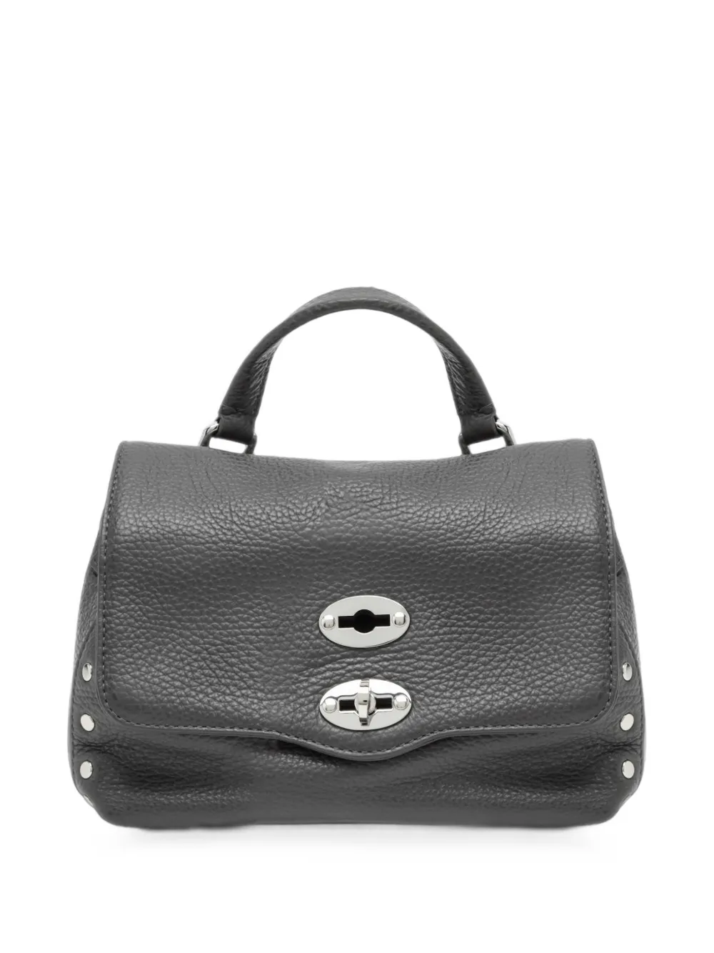 Zanellato Postina stud-embellished shoulder bag - Grigio