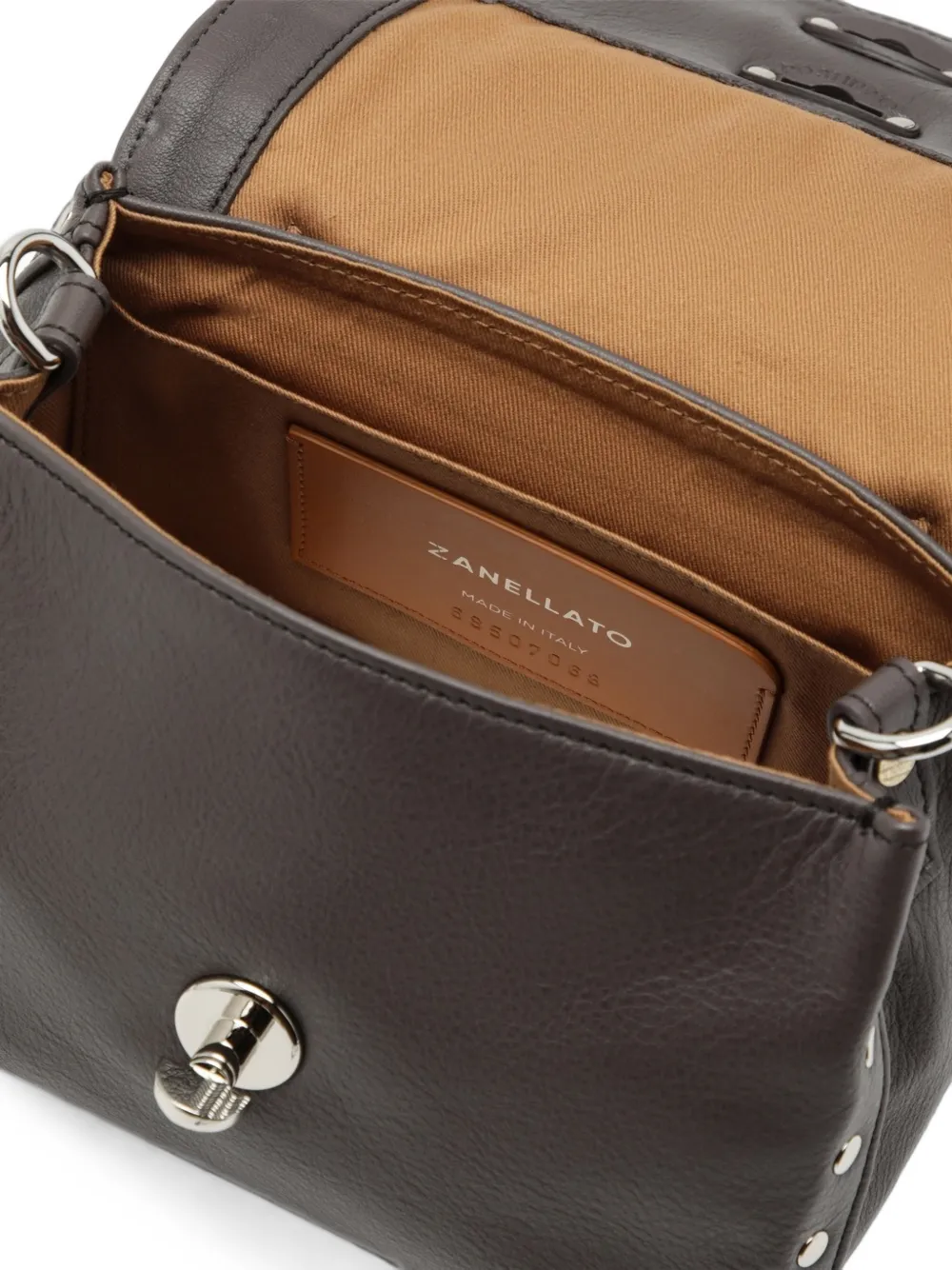 Zanellato Postina mini-shopper met studs Grijs