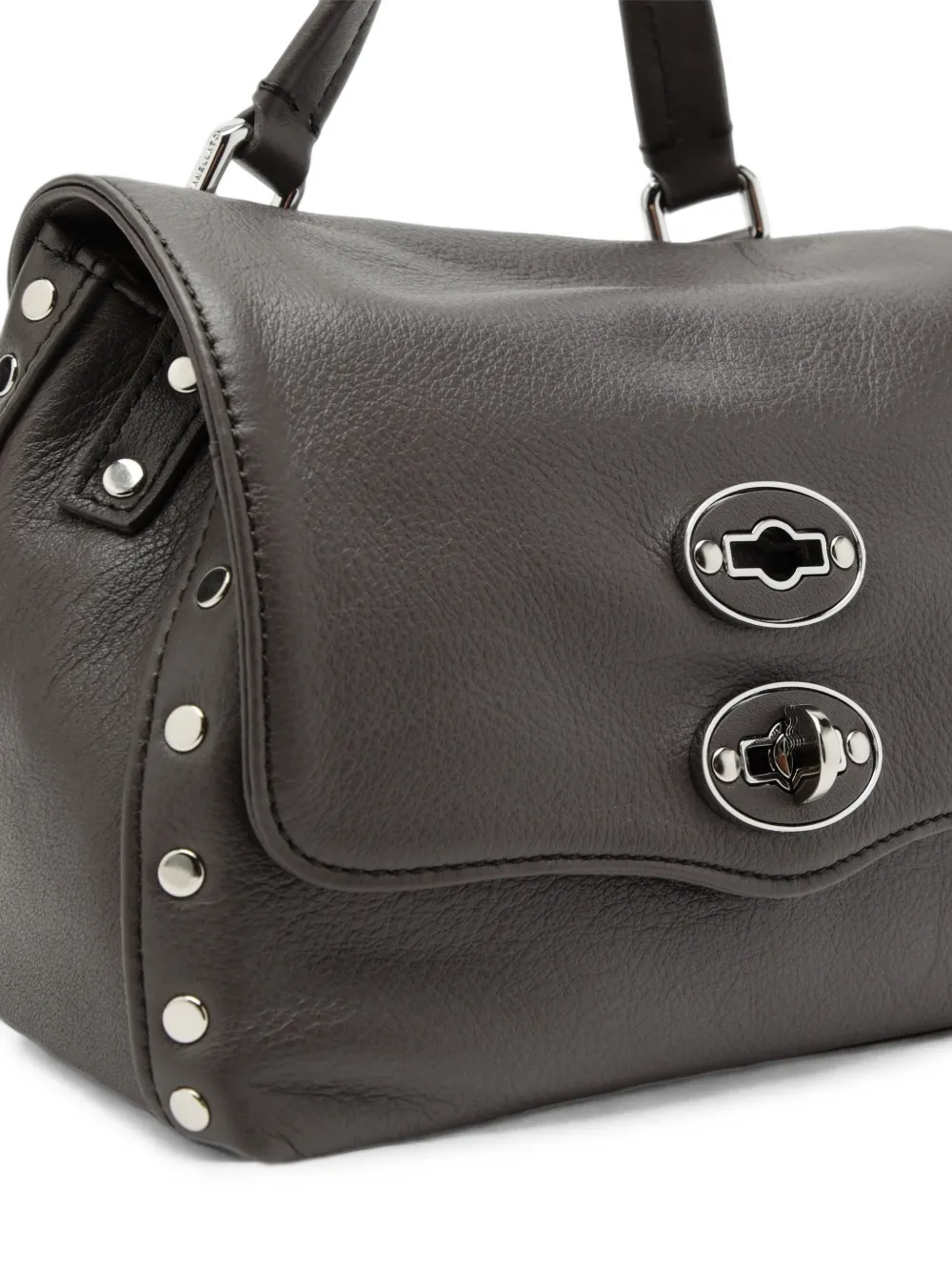 Zanellato Postina mini-shopper met studs Grijs