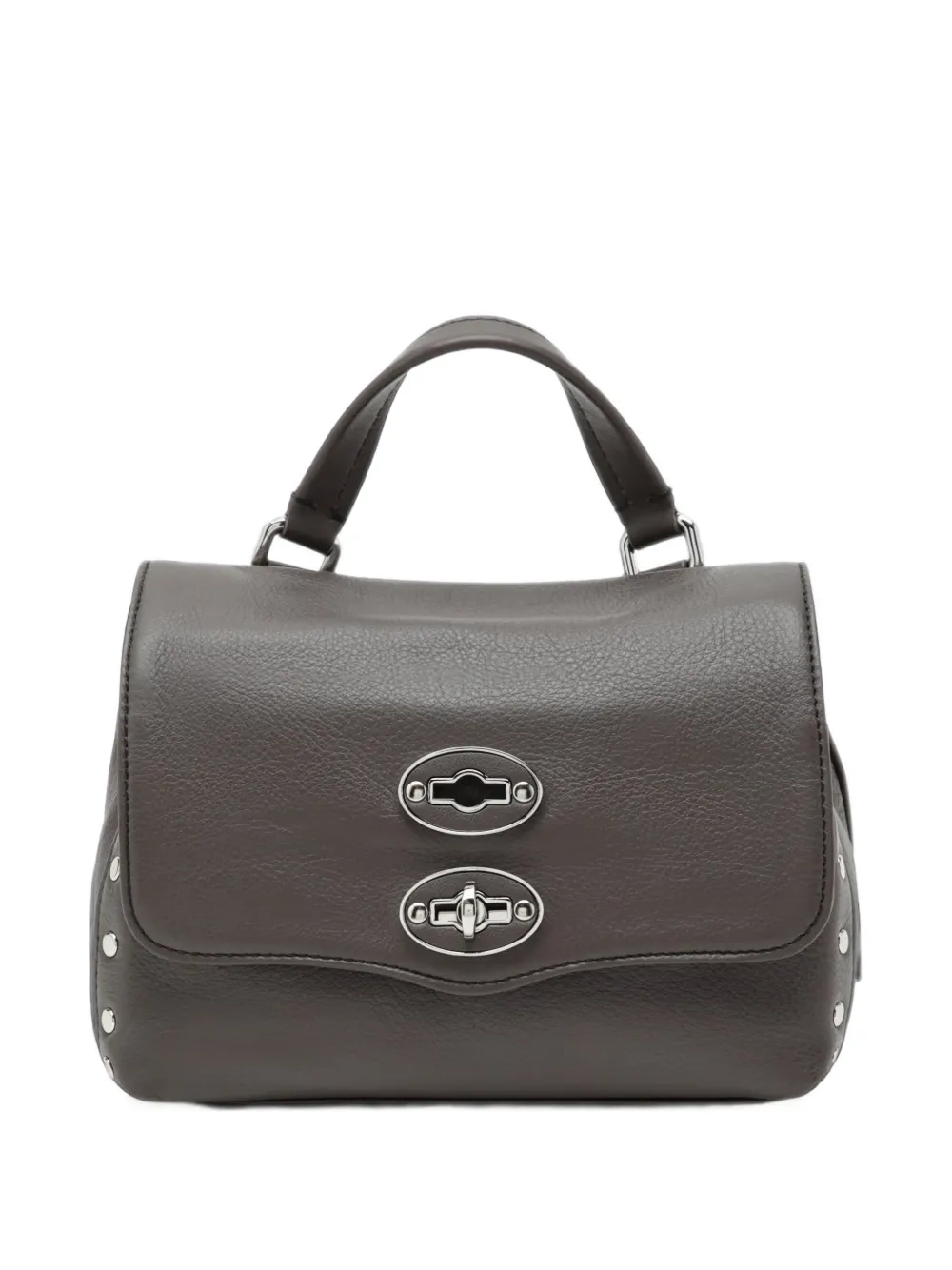 Zanellato mini Postina studded tote bag - Grigio