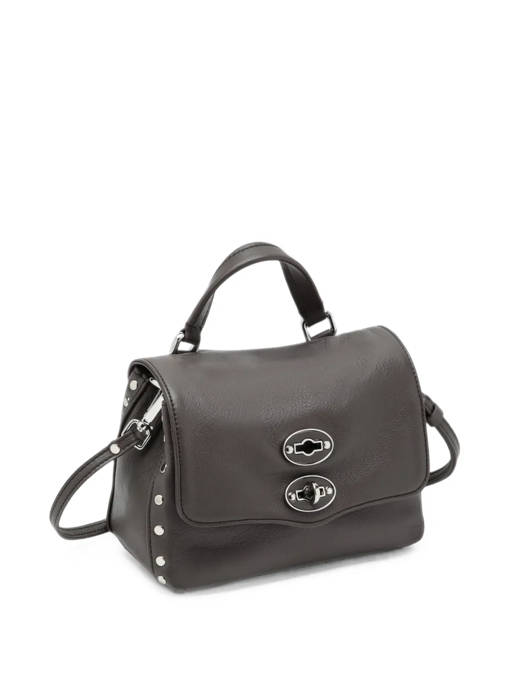 Zanellato Postina mini-shopper met studs Grijs