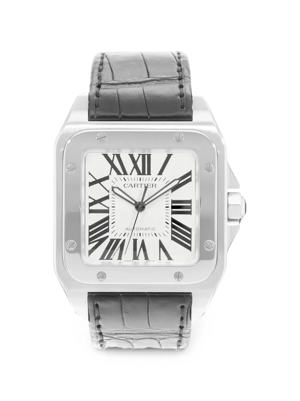 Cartier 2014 Santos 100 Armbanduhr, 38mm - Weiß