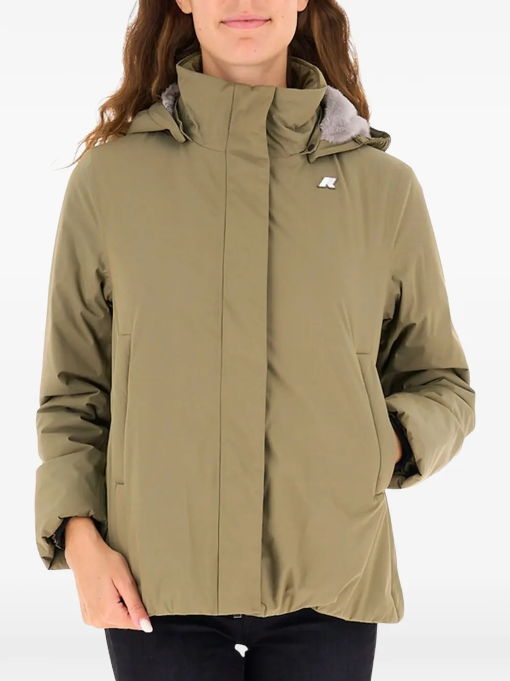 K-Way Marlette Twill jack Groen