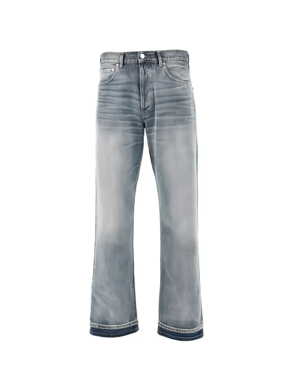 Haikure Achi whiskered jeans - Blu