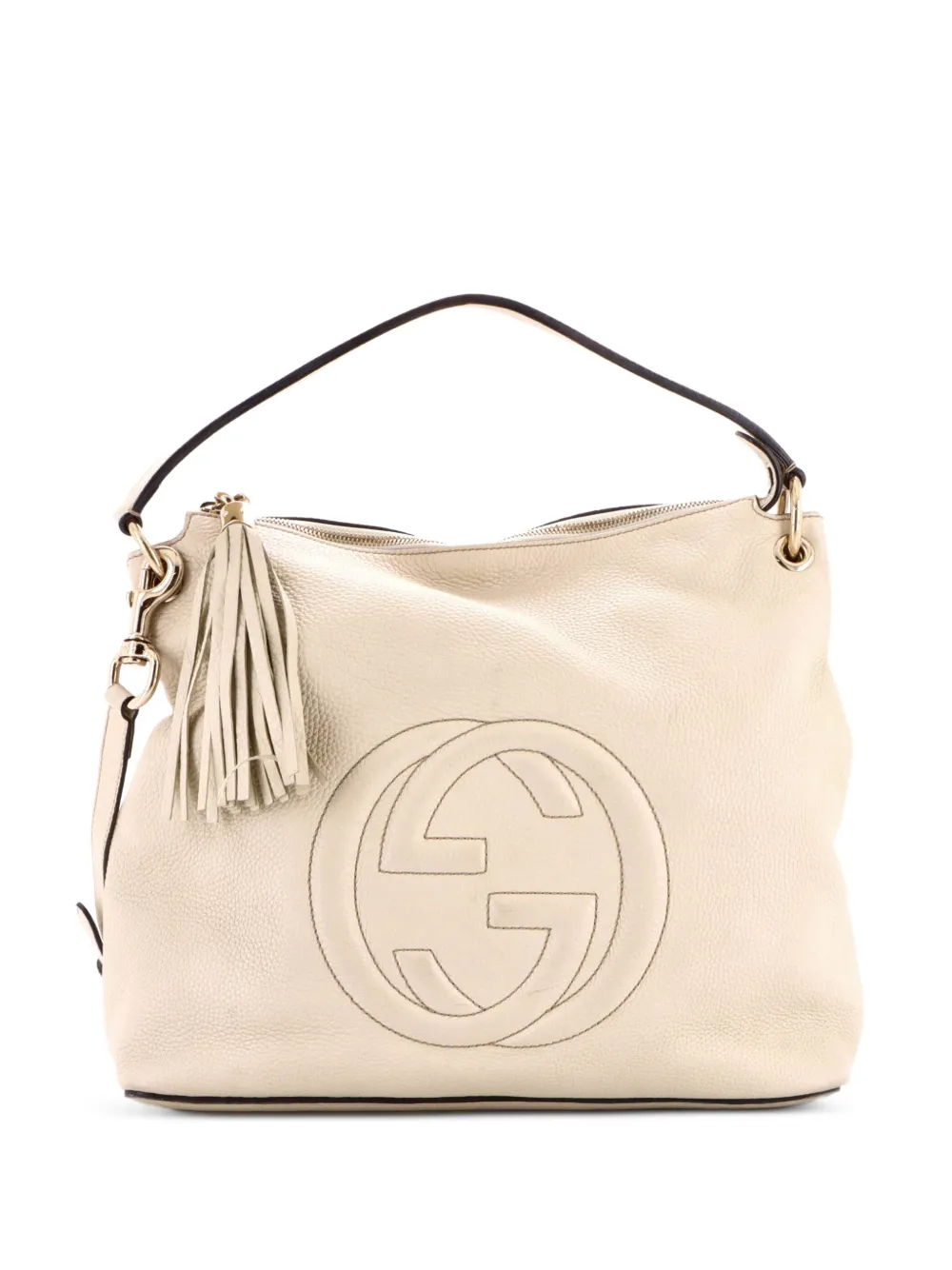 Gucci Pre-Owned Soho Convertible Leather Large hobo bag - Nude