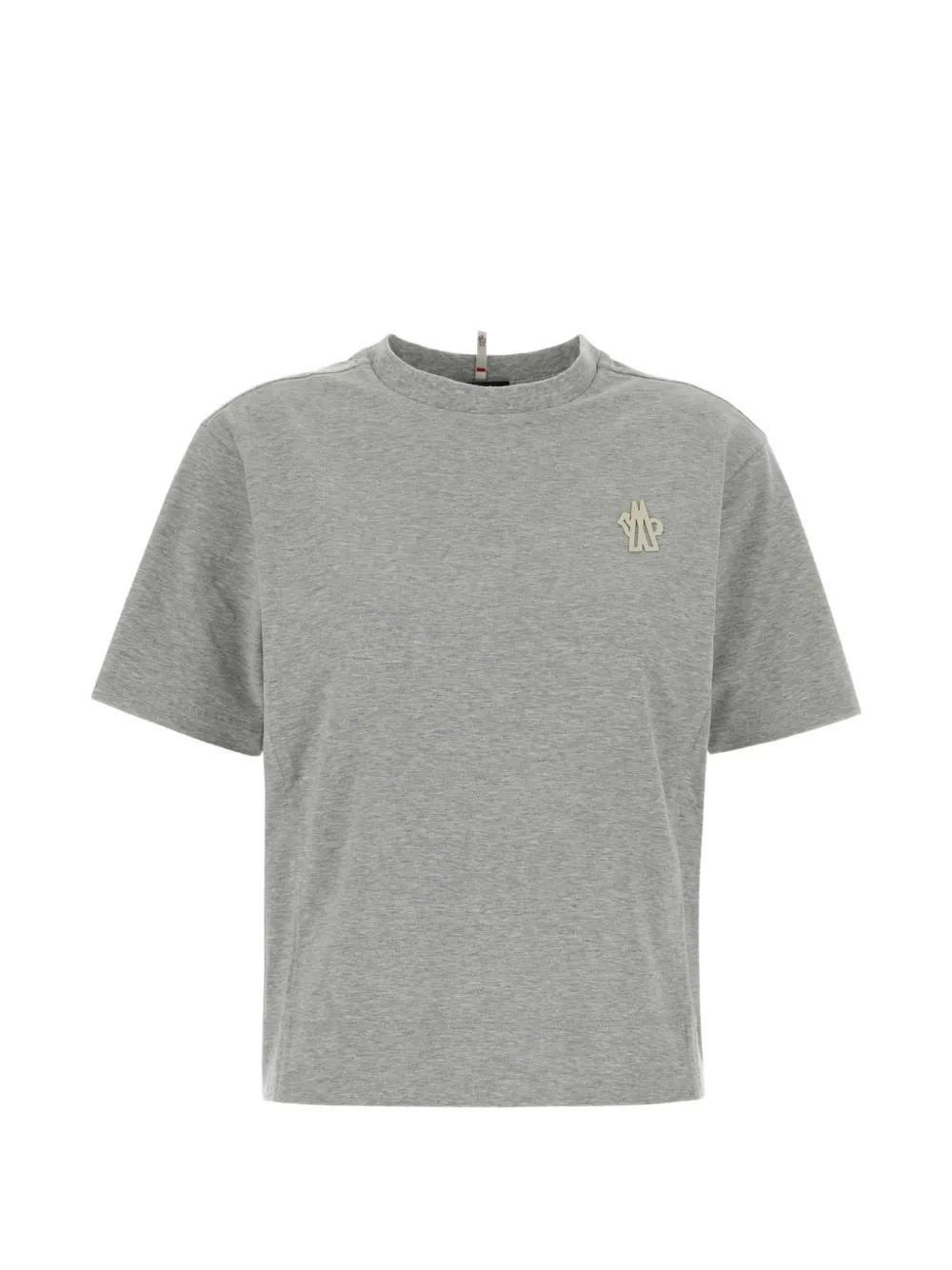 Moncler Grenoble Drie T-shirts met logopatch Grijs