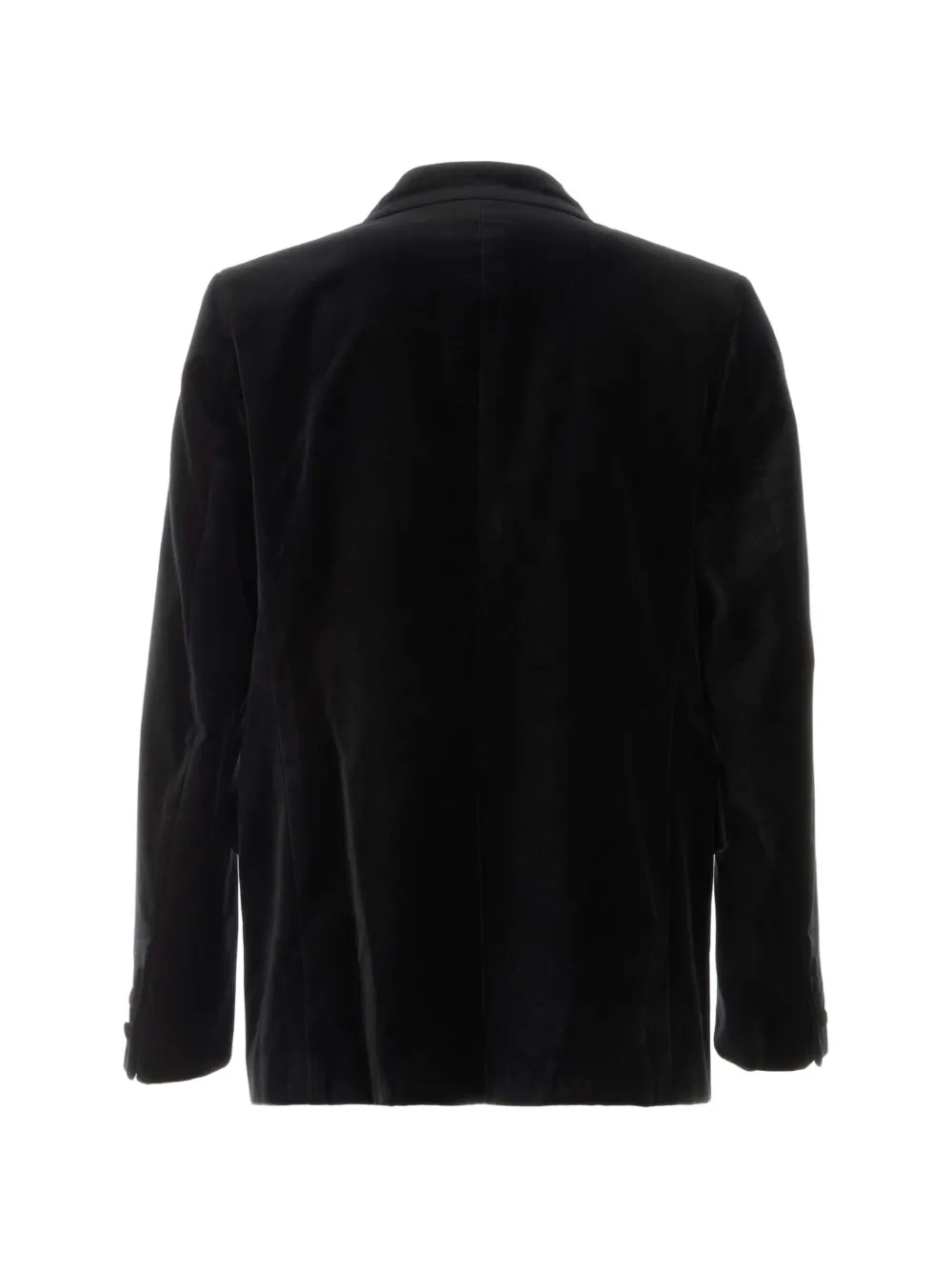 FENDI velvet single-breasted blazer Zwart