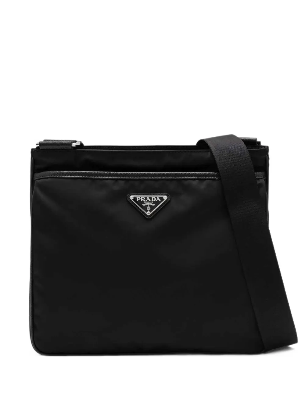 Prada Re-Nylon and Saffiano shoulder bag - Nero