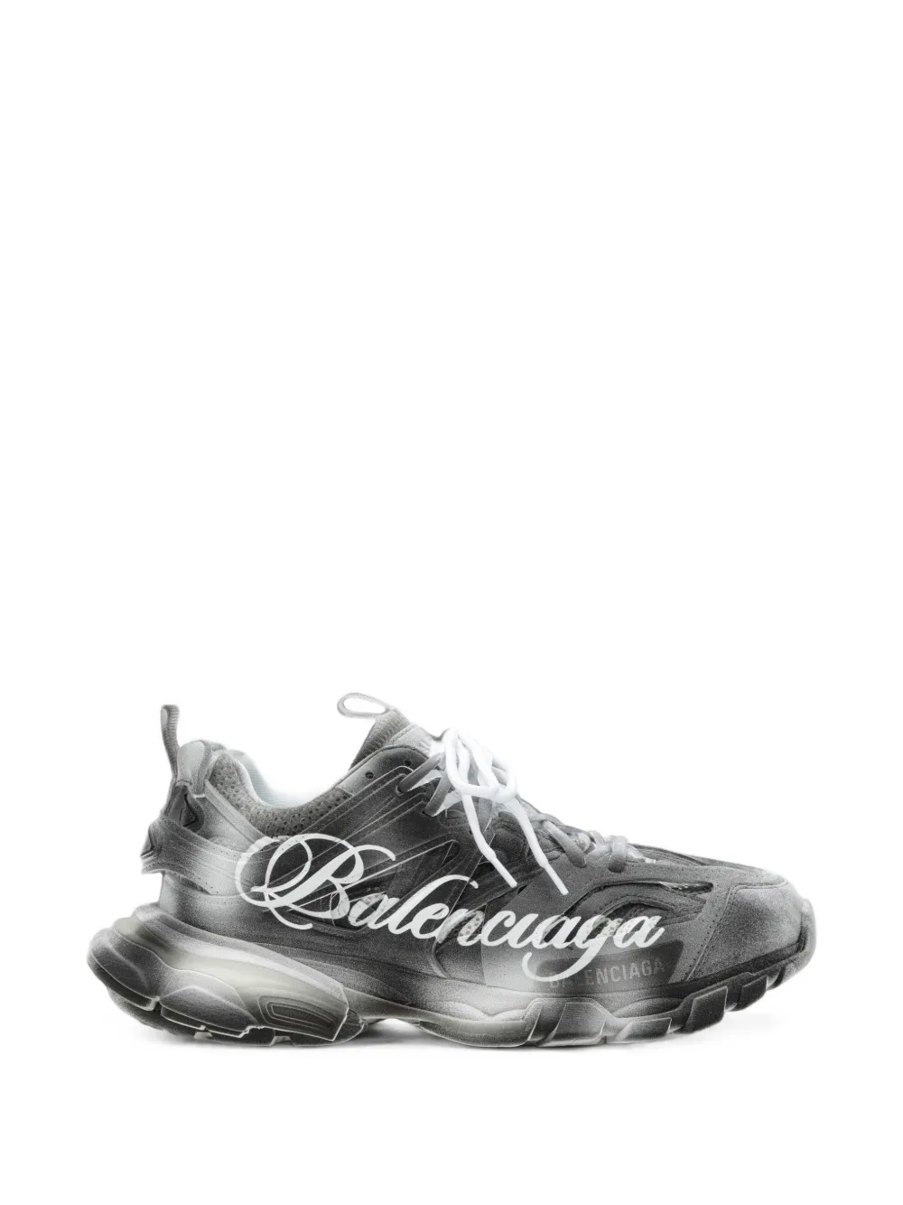 Balenciaga Track script-logo sneakers - Gris