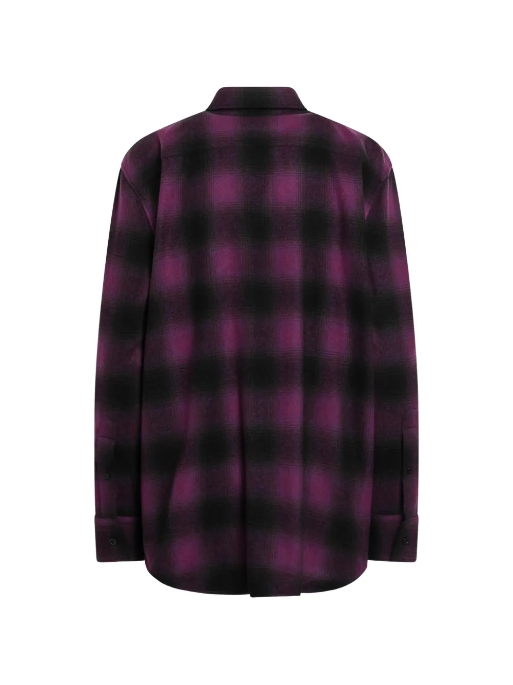 Balenciaga check-pattern shirt Paars