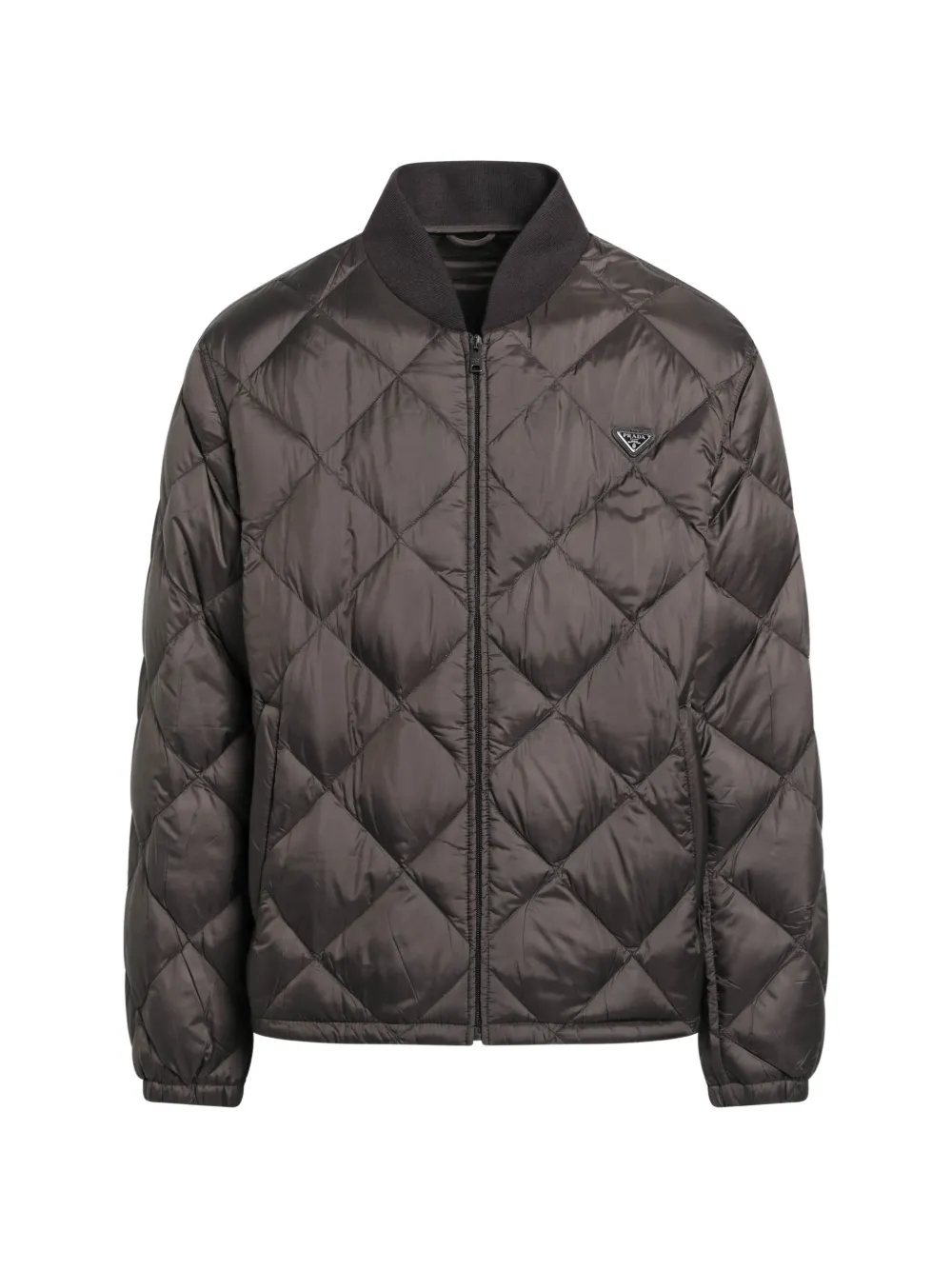 Prada short technical fabric down jacket - Vert