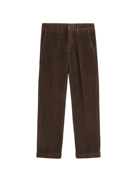 Fay corduroy turn-up trousers