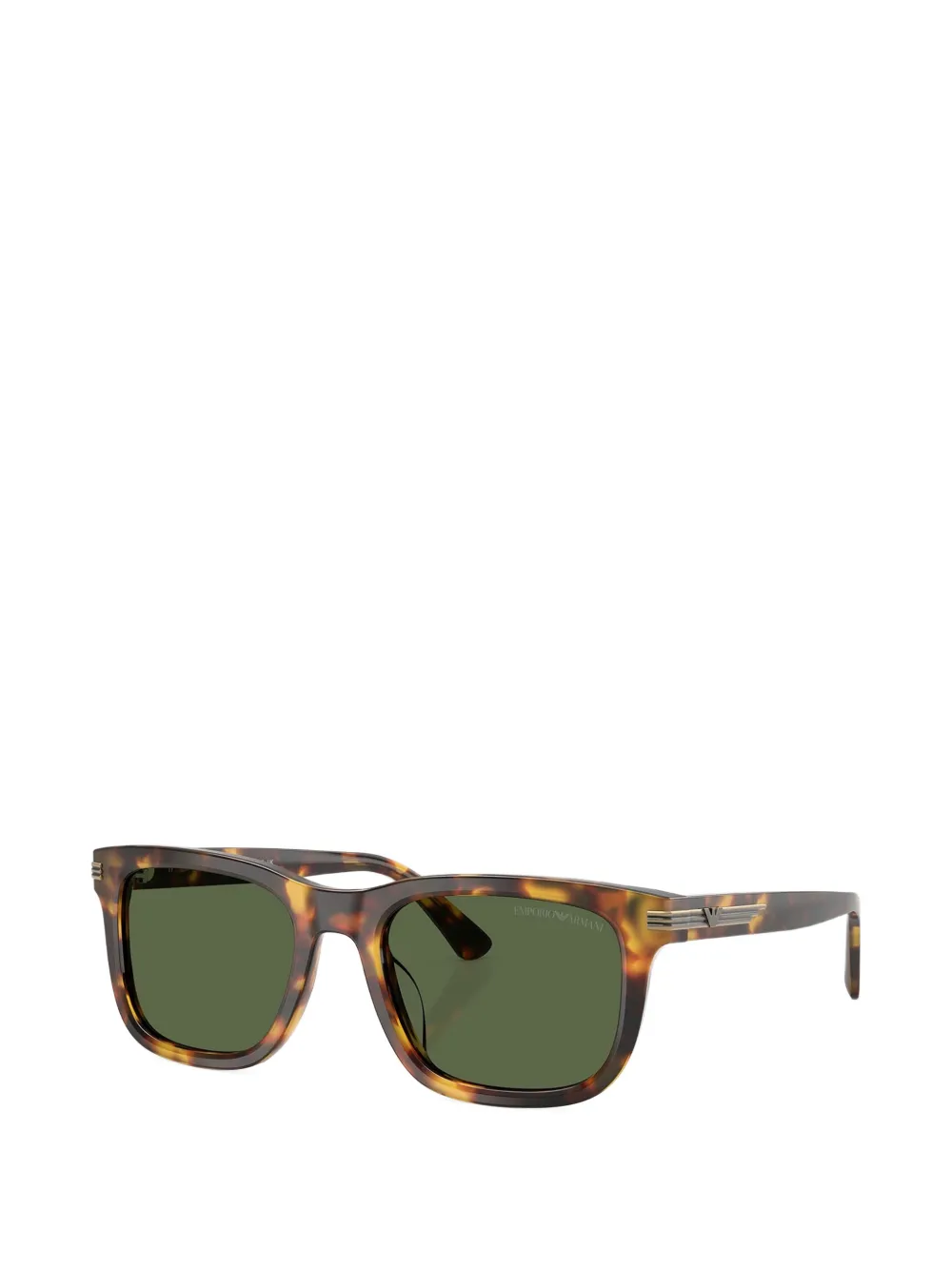 Emporio Armani Zonnebril met onregelmatig montuur Bruin