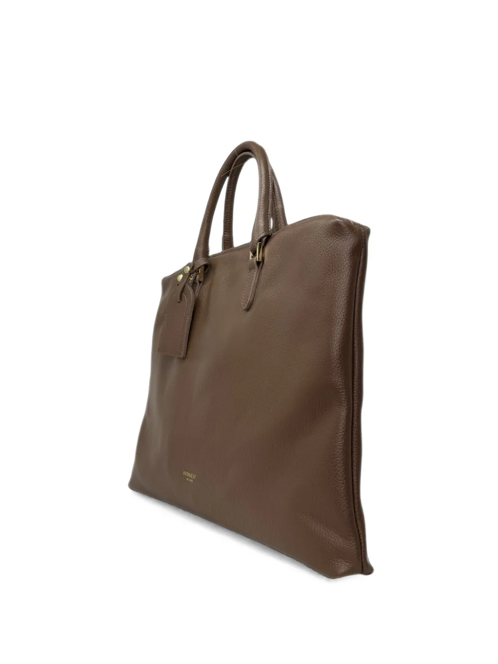 avenue 67 Norah pebbled leather tote bag - Marron