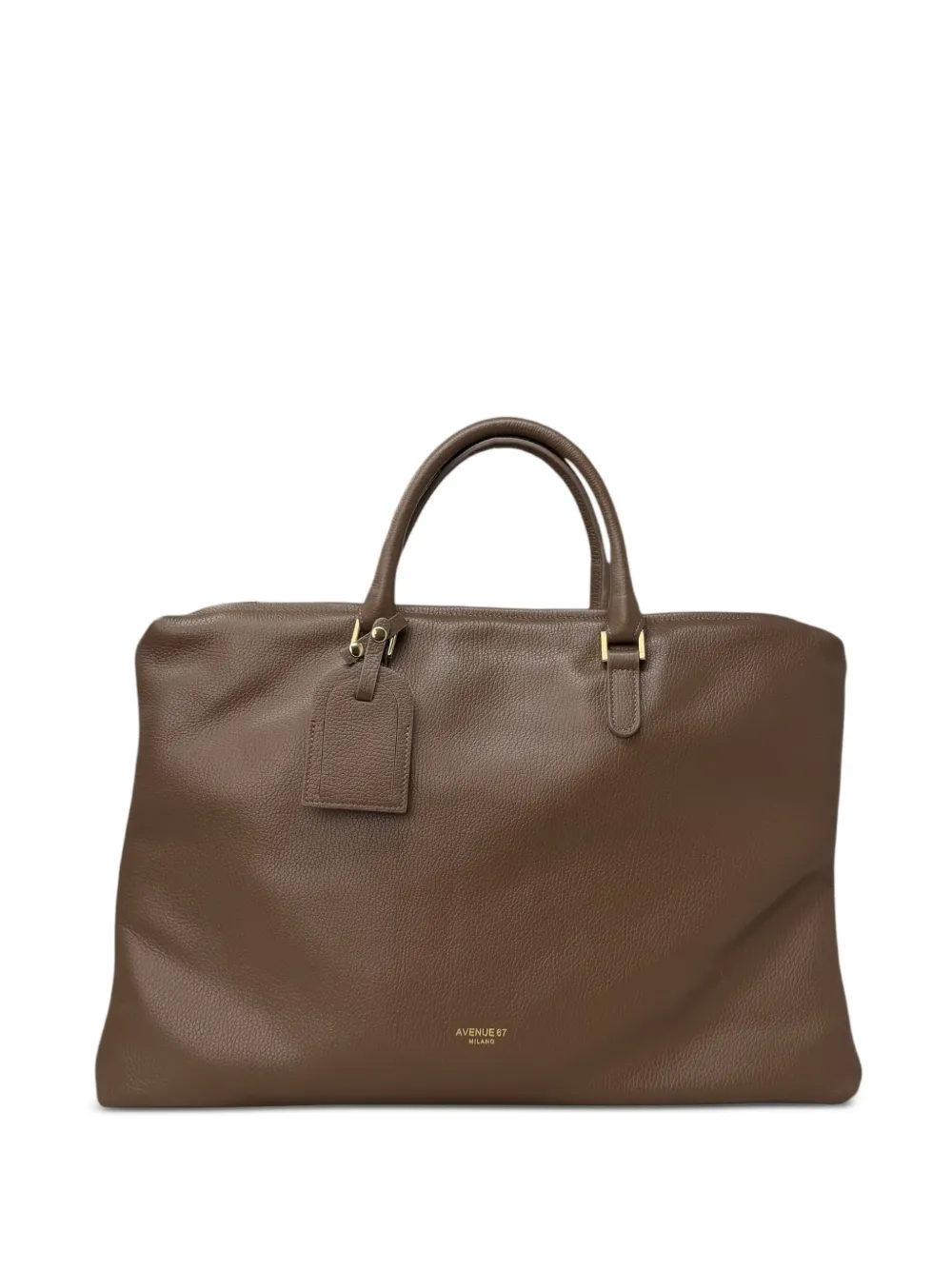 avenue 67 Norah pebbled leather tote bag - Brown