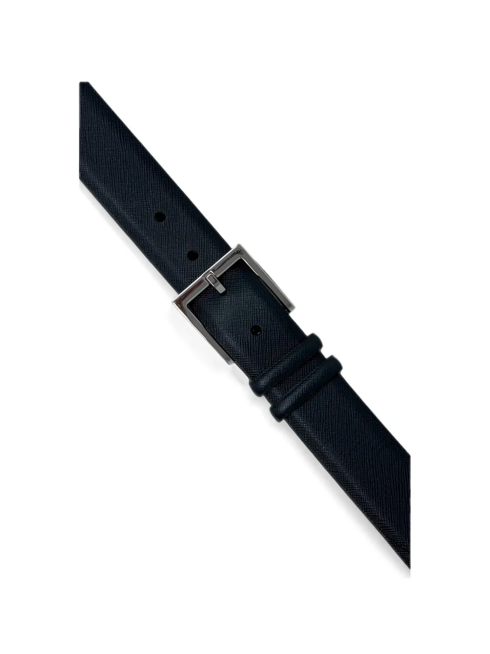 Orciani Saffiano leather belt Blauw