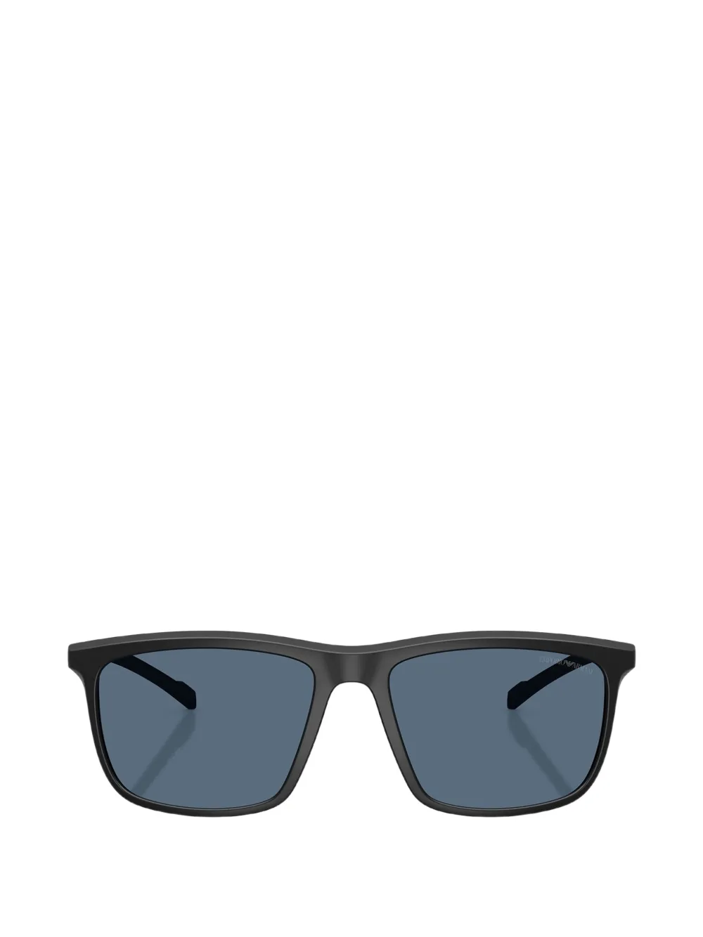 Emporio Armani Bril met rechthoekig montuur en matte afwerking Zwart