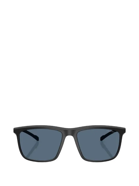 Emporio Armani matte-finish rectangle-frame sunglasses