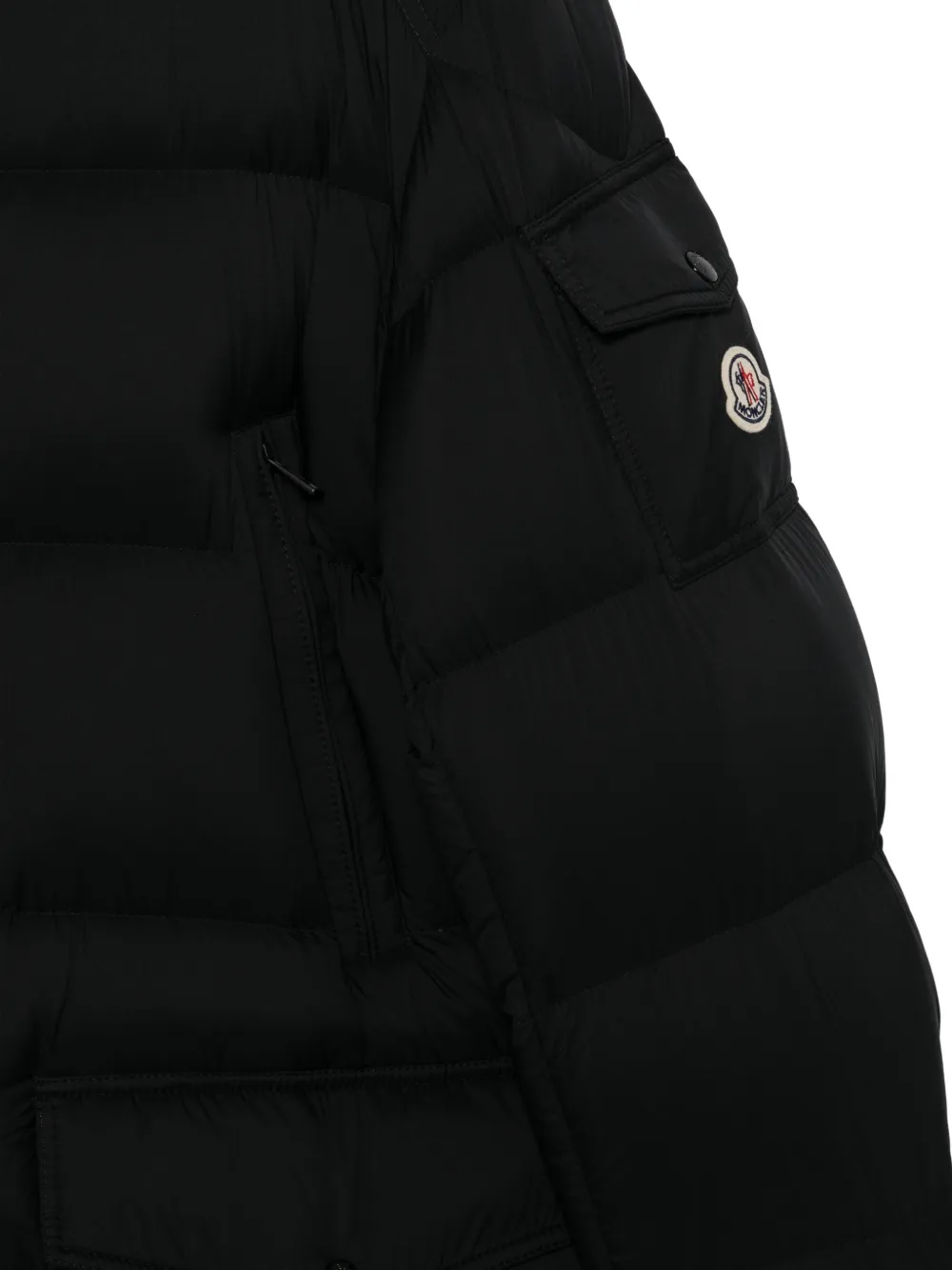 Moncler Bretagne hooded down coat Zwart