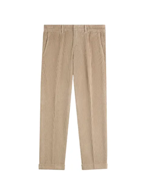 Fay corduroy turned-up trousers