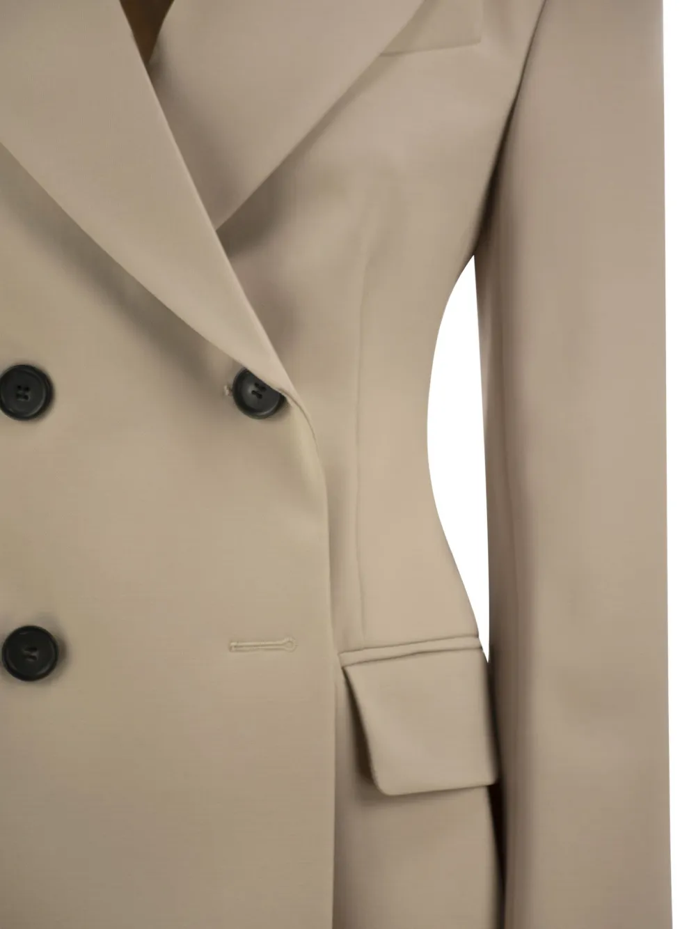 Sportmax Colbert met dubbele rij knopen Beige