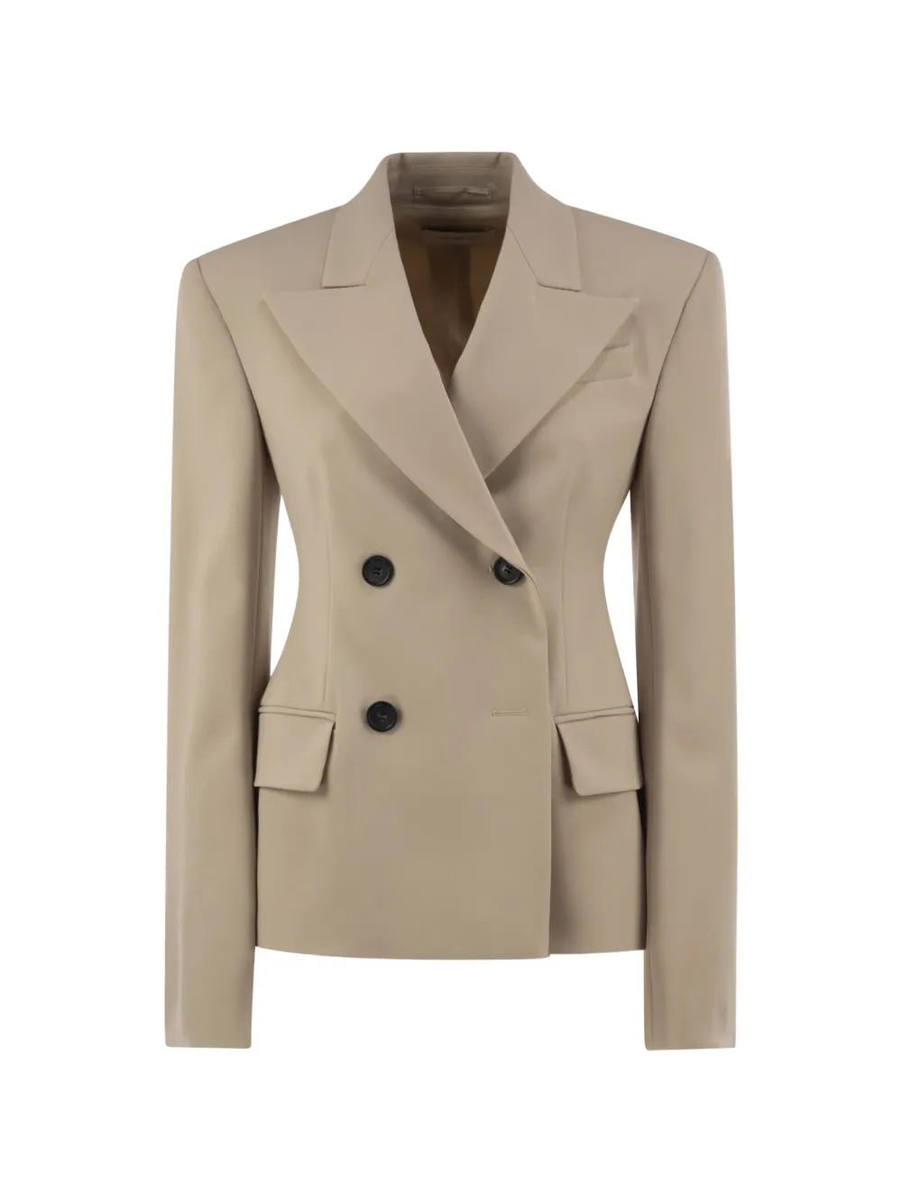 Sportmax double-breasted tailored blazer - Tons neutres