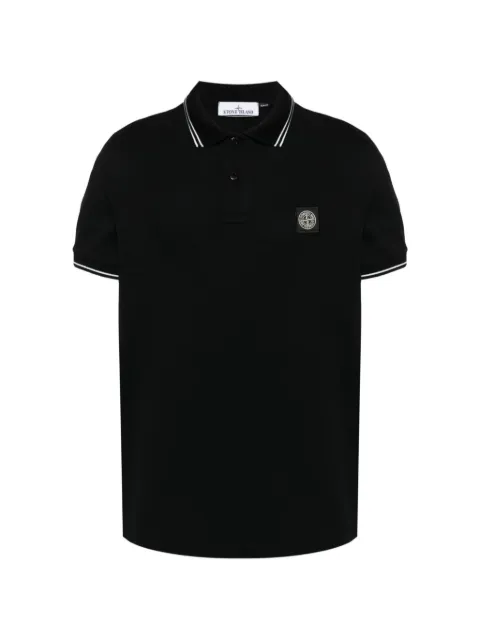 Stone Island 2200010 organic cotton piqué with stretch polo shirt