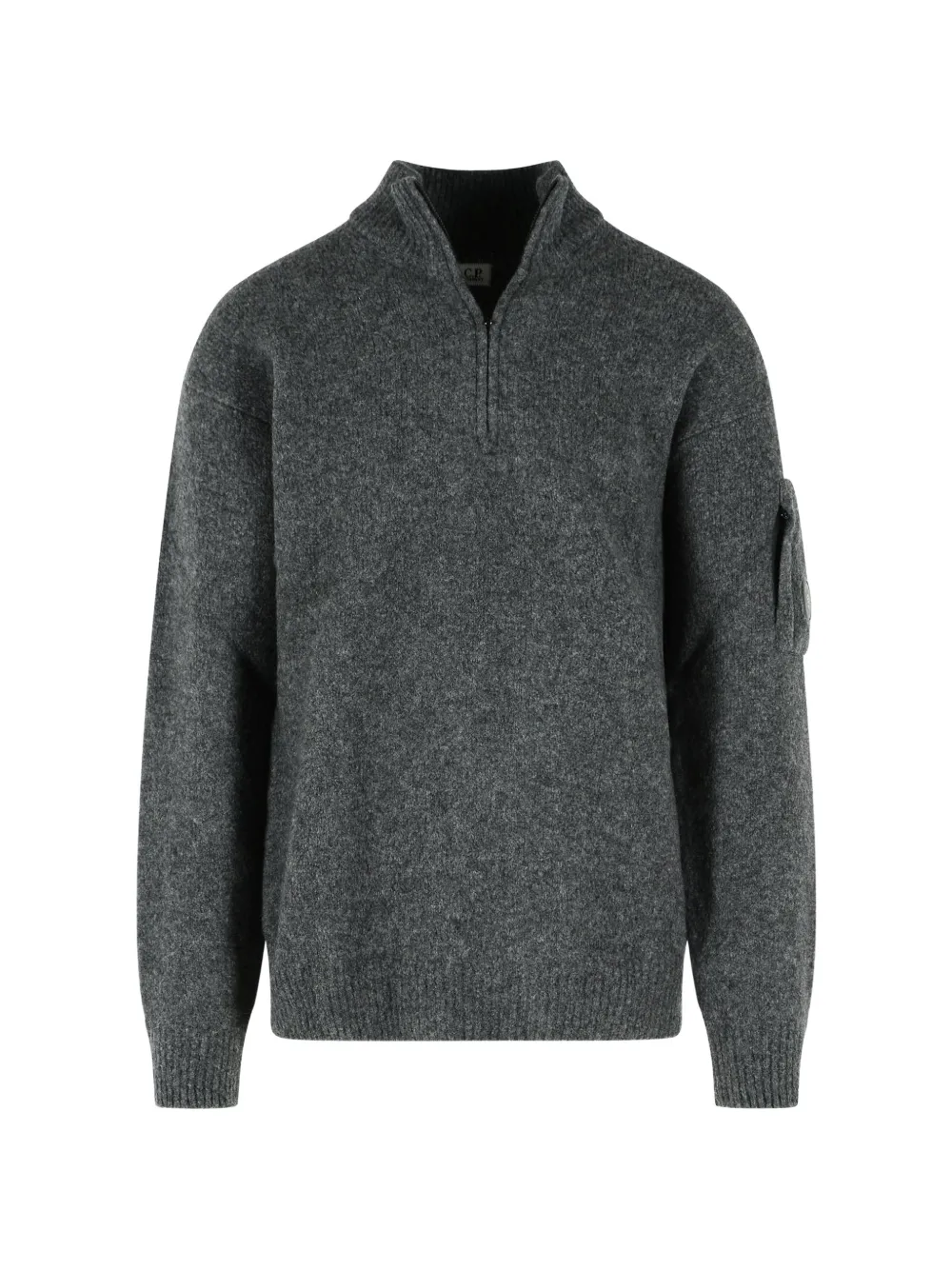 C.P. Company Lens-detail quarter-zip sweater
