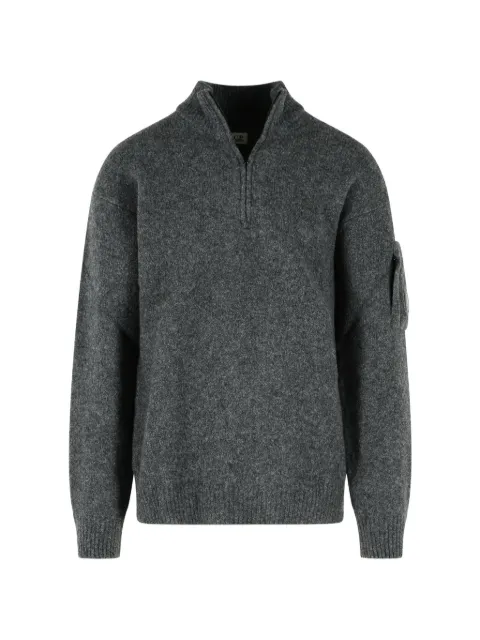 C.P. Company Lens-detail quarter-zip sweater