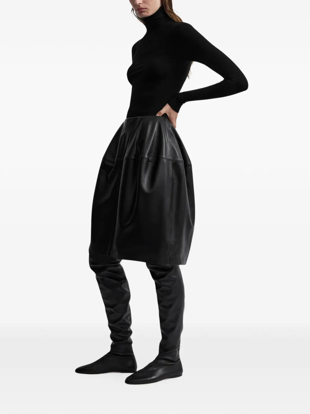 TOTEME roll-neck sweater Zwart