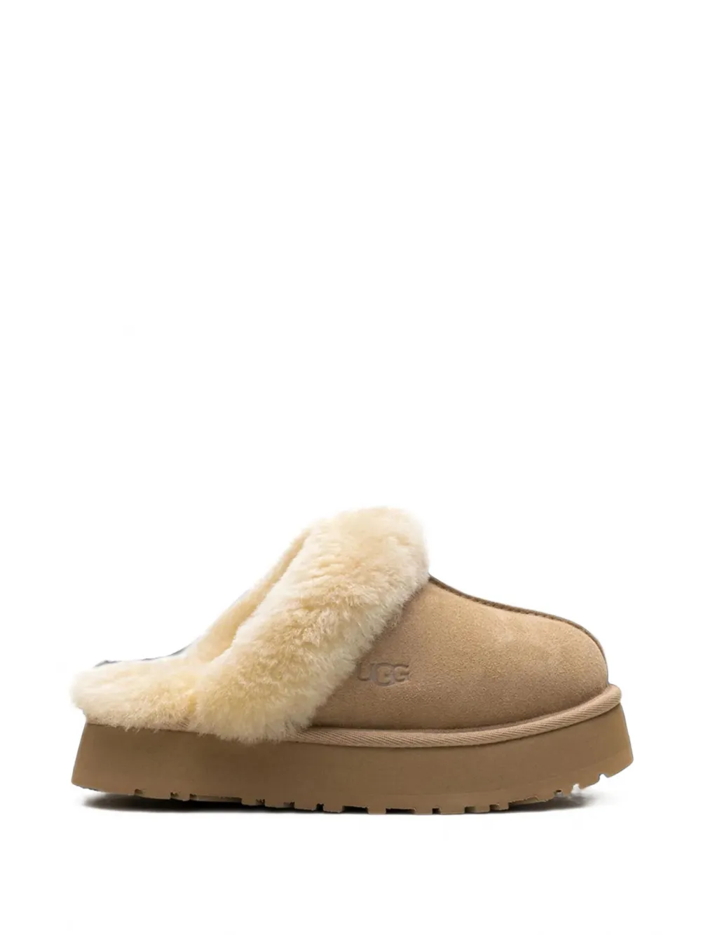 UGG Disquette shearling platform mules