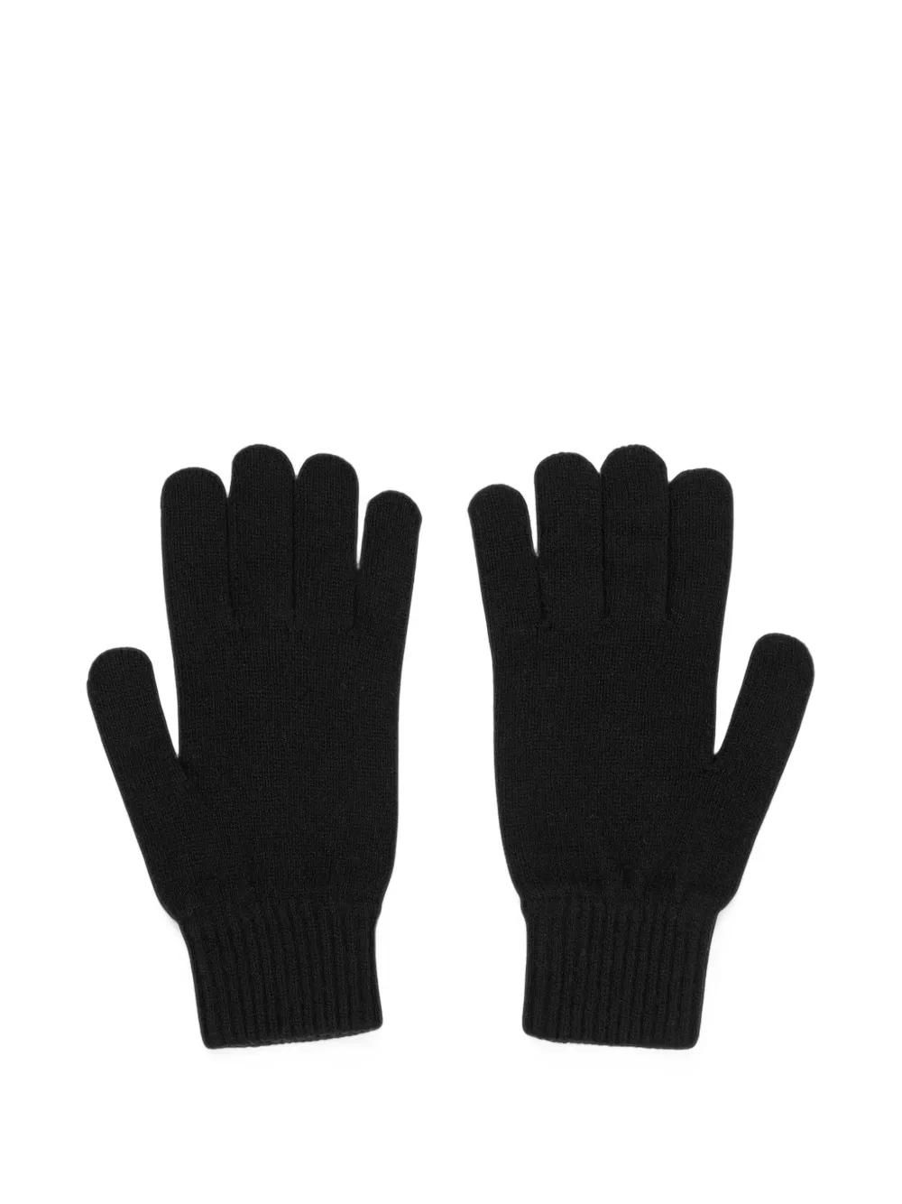 Paul Smith black cashmere-blend gloves Zwart