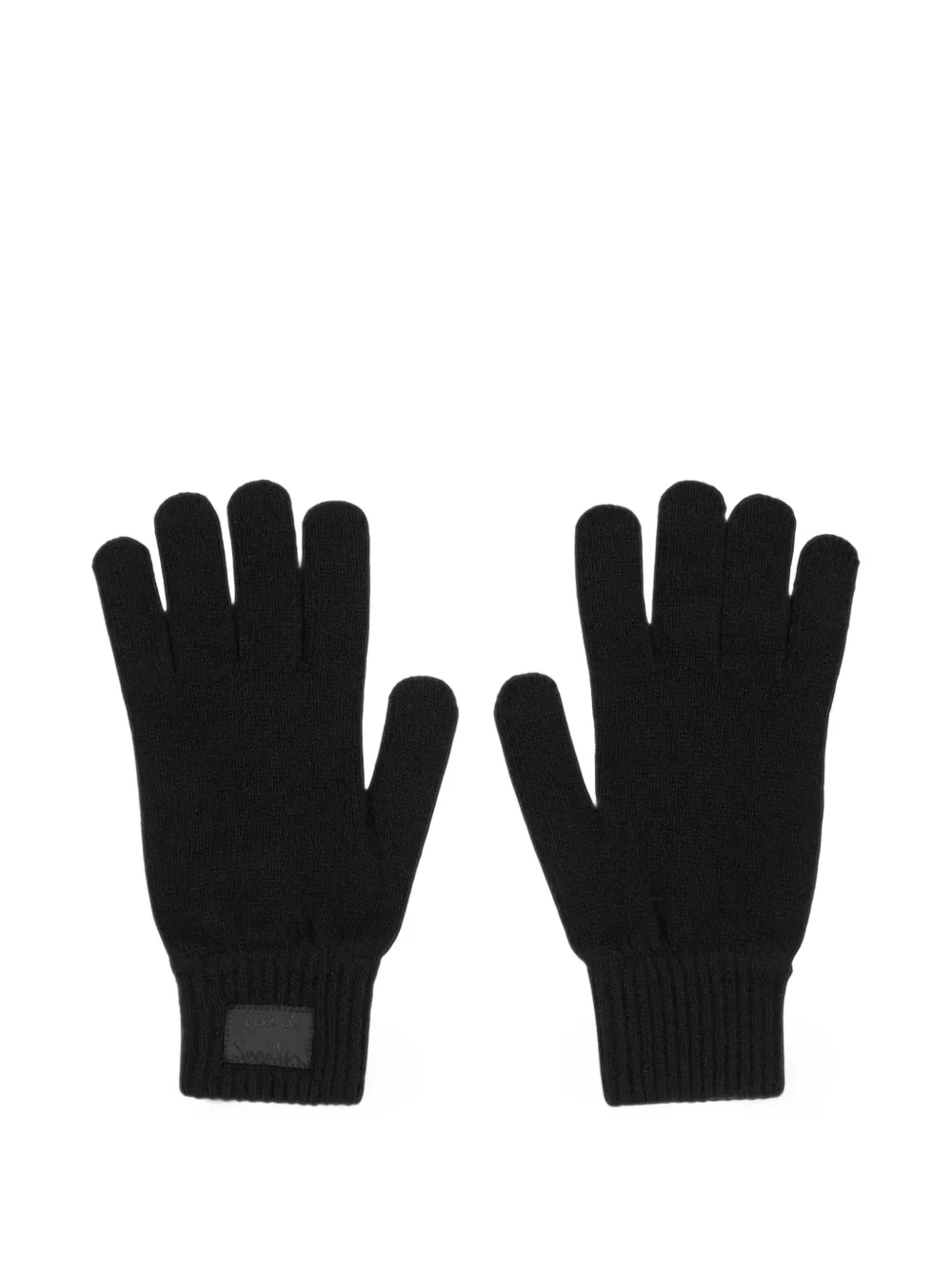 Paul Smith black cashmere-blend gloves Zwart