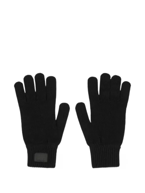 Paul Smith black cashmere-blend gloves