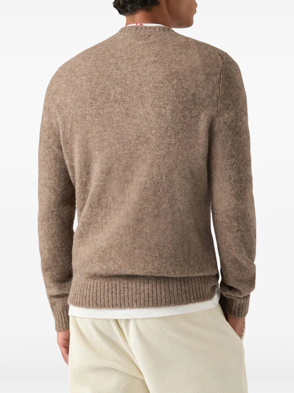MC2 Saint Barth Regent crew-neck embroidered-logo sweater Bruin