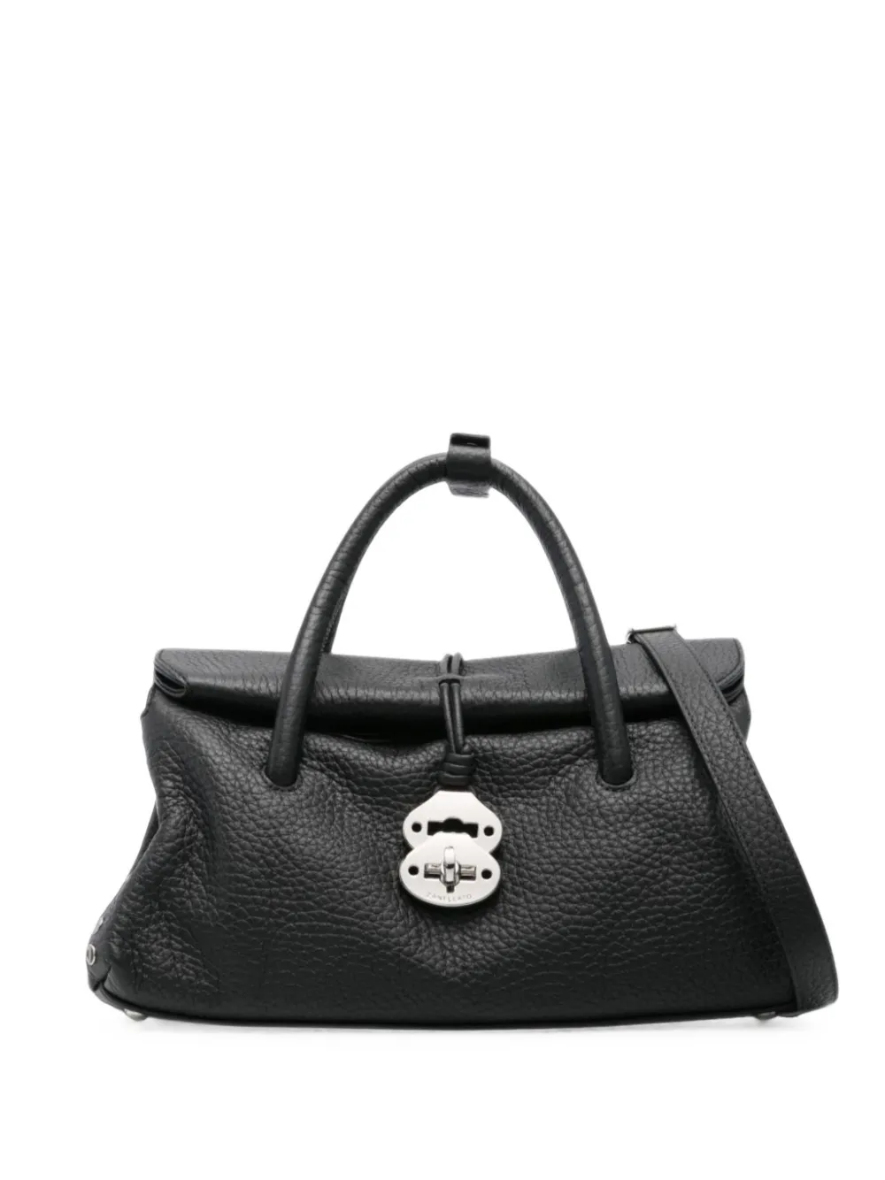 Zanellato small Dotta® grained-leather tote bag - Nero