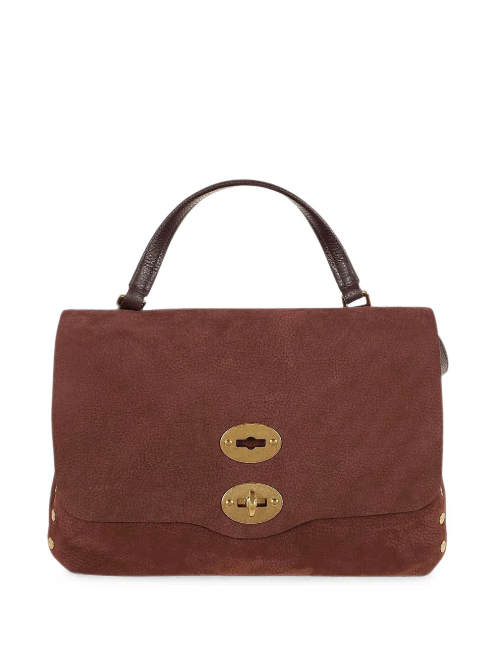 Zanellato Postina studded tote bag - Marron Zanellato Postina studded tote bag - Marron