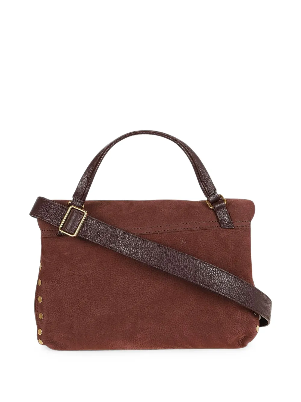 Zanellato Postina shopper met studs Bruin