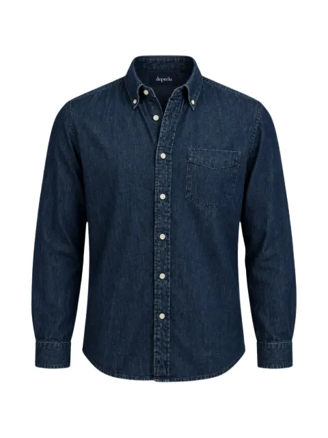 Deperlu button-down denim shirt