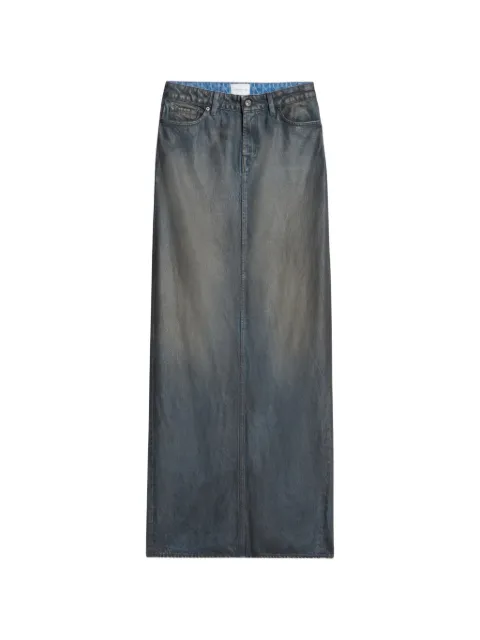 7 For All Mankind coated denim skirt