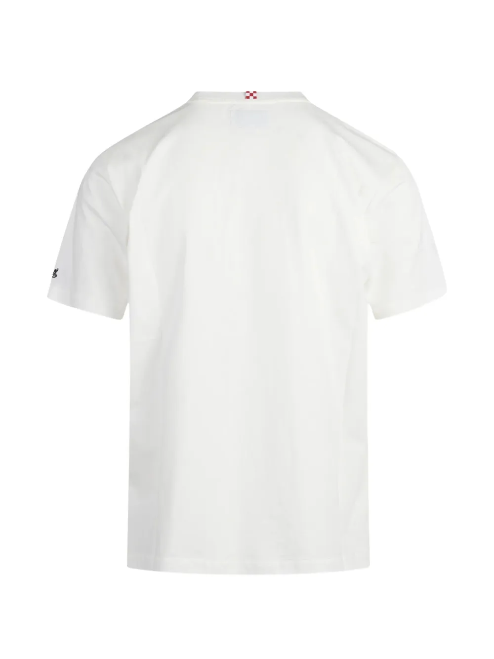 MC2 Saint Barth Connor wit katoenen T-shirt met horloge-print en Ghosting Champ-borduurwerk