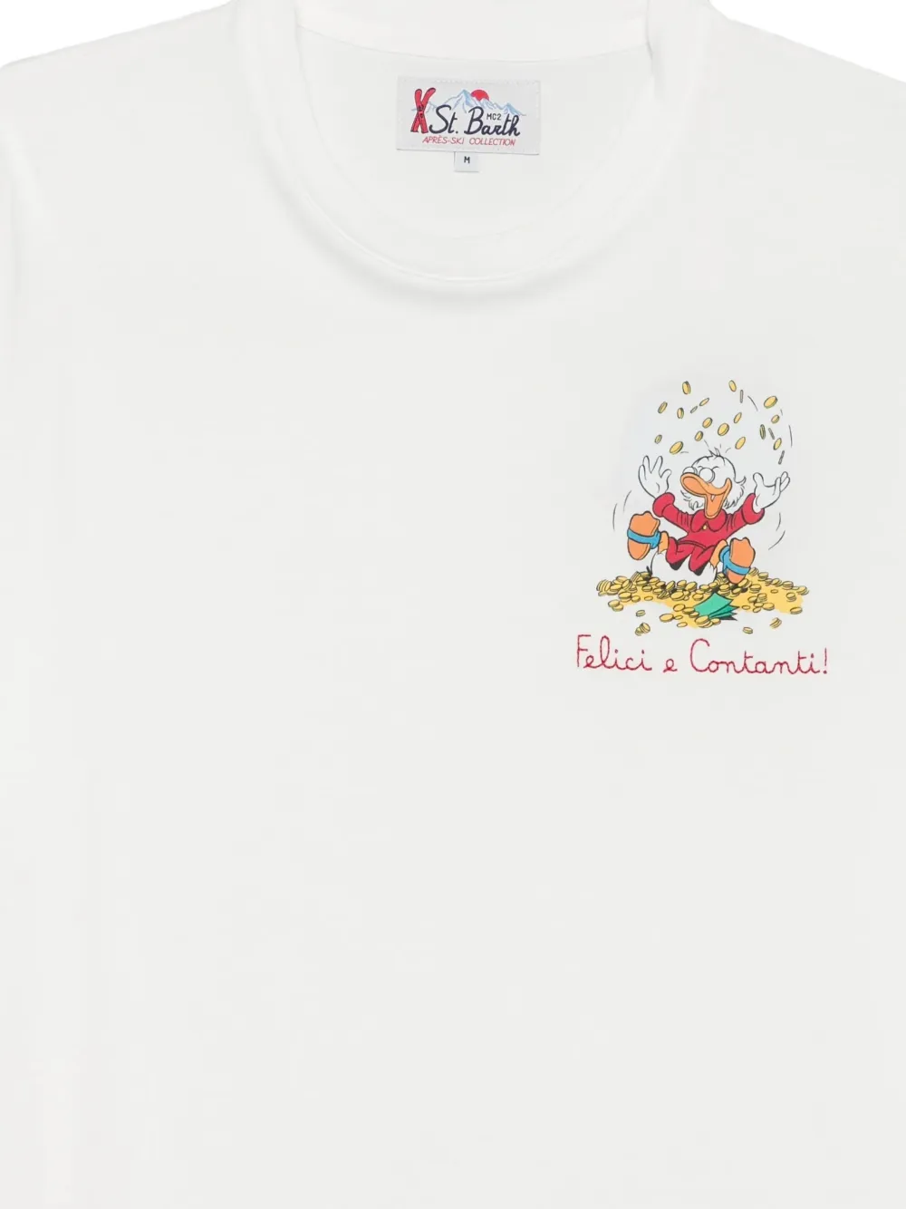 MC2 Saint Barth x Disney Arnott Scrooge McDuck T-shirt Wit