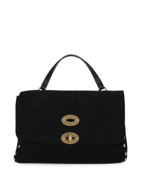 Zanellato Postina stud-embellished leather clutch bag
