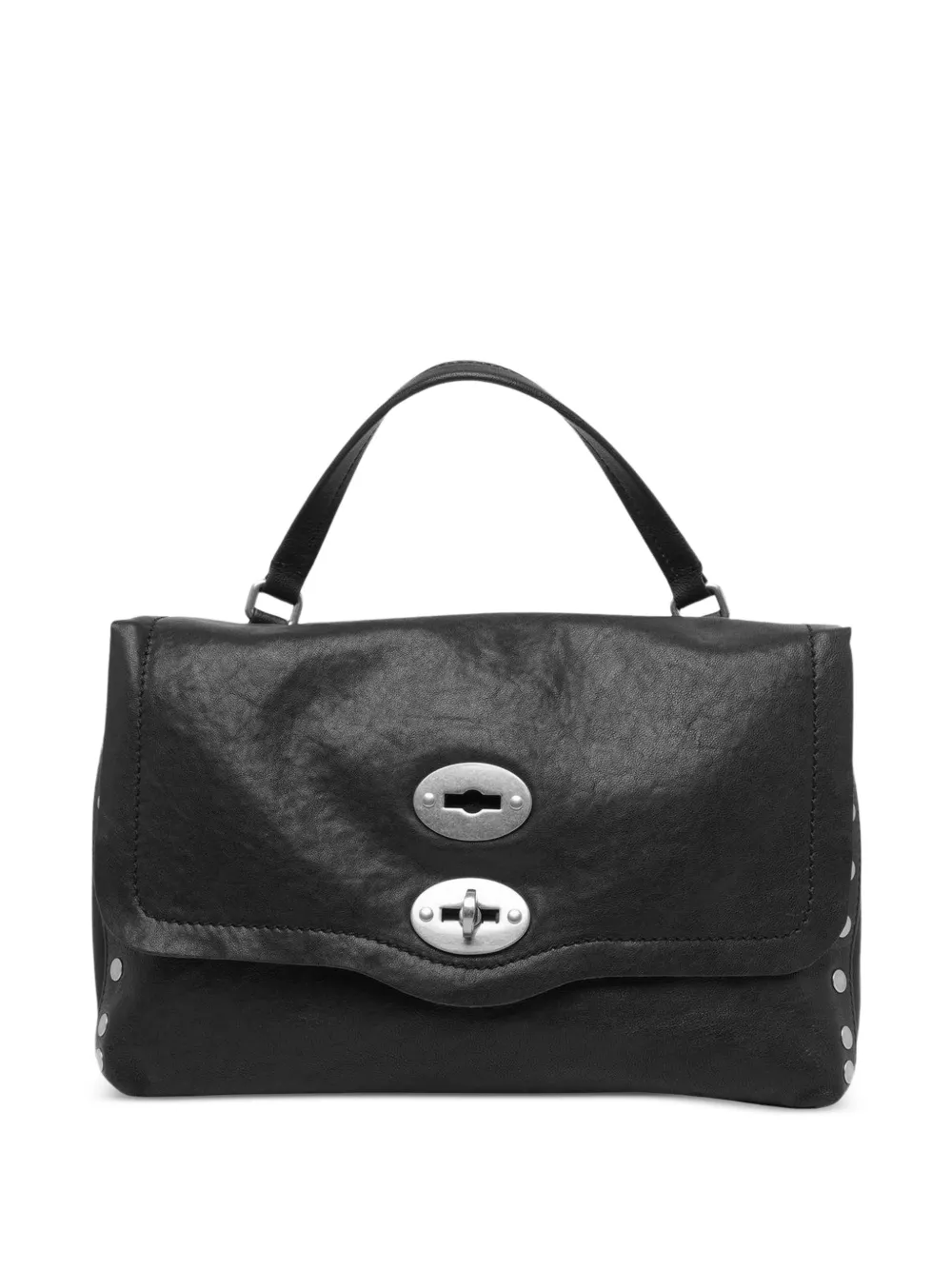 Zanellato Postina Tote Bag mit Nieten - Braun