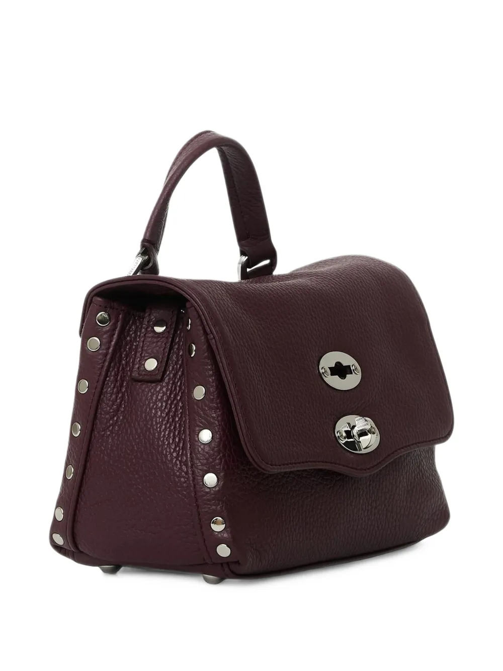 Zanellato Postina Baby stud-embellished satchel bag Rood