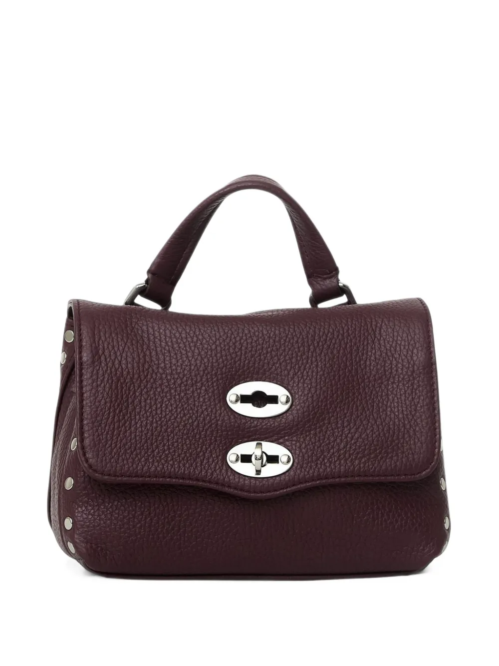 Zanellato Postina Baby stud-embellished satchel bag - Rosso