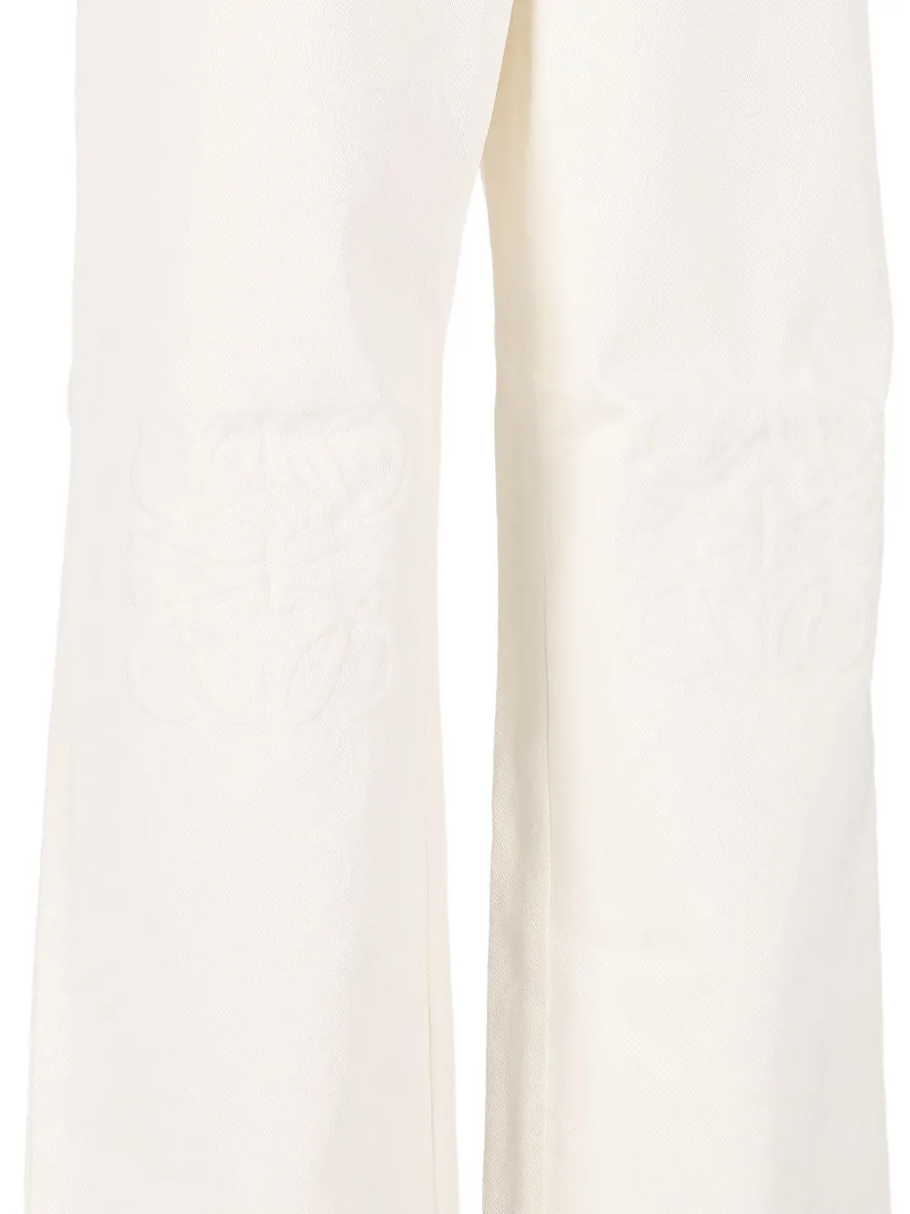 LOEWE Anagram-debossed jeans Beige