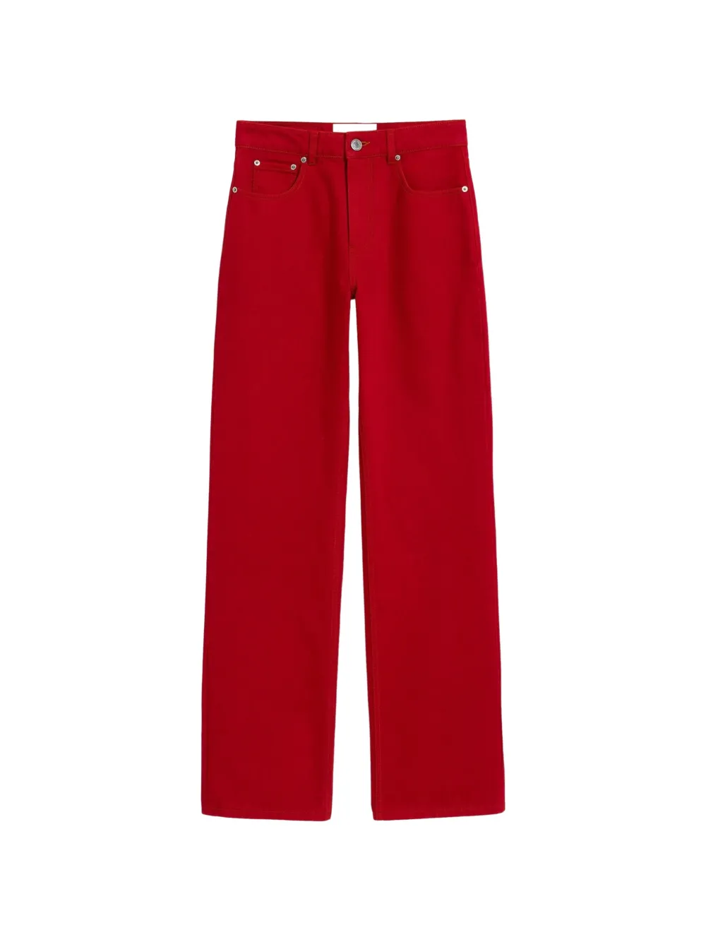 AMI Paris red large-fit cotton jeans - Rosso