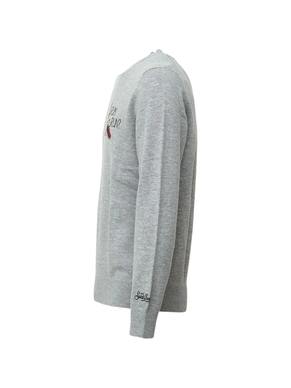 MC2 Saint Barth embroidered crew-neck sweater Grijs