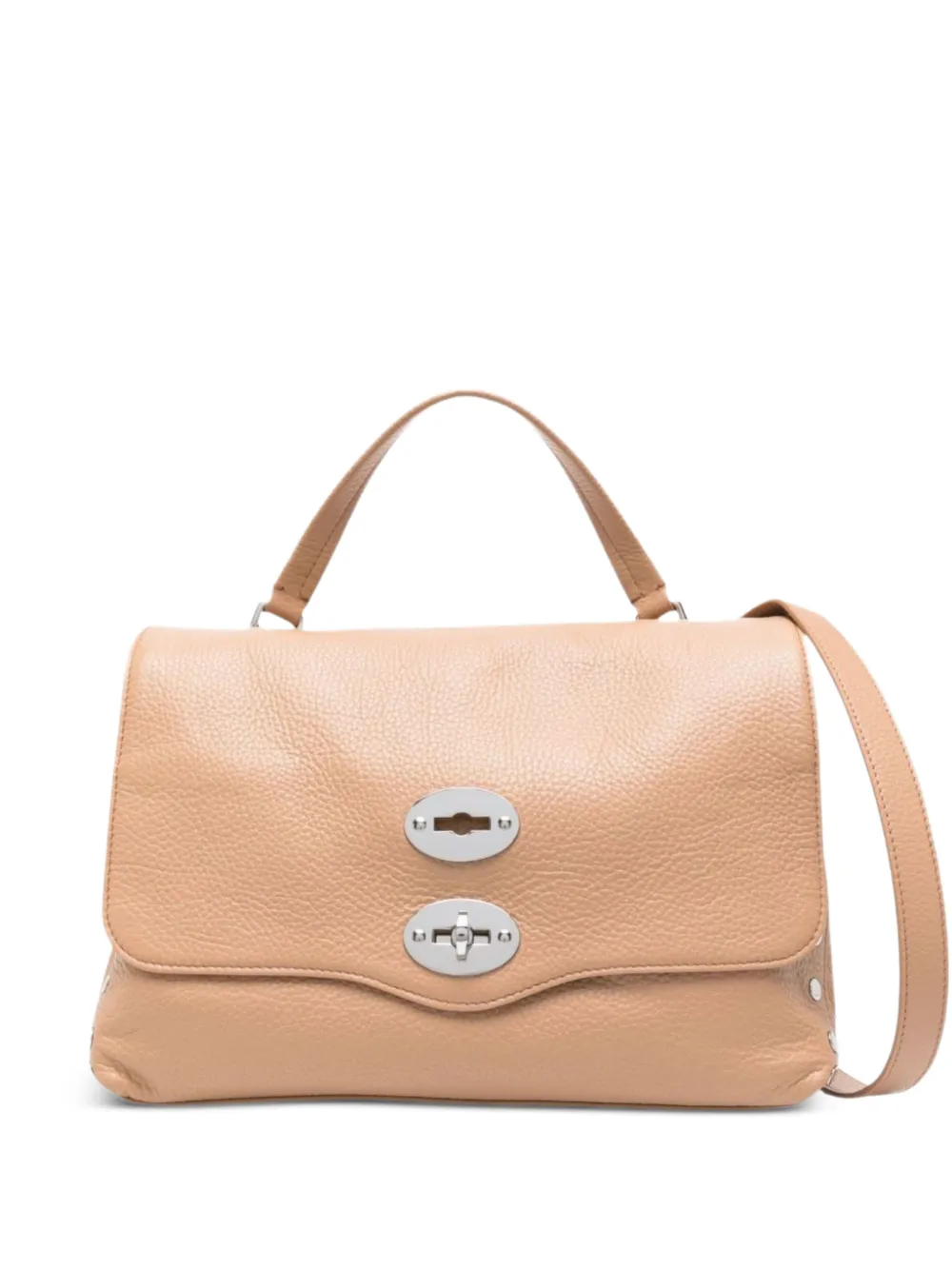 Zanellato Kleine Postina leren clutch Beige